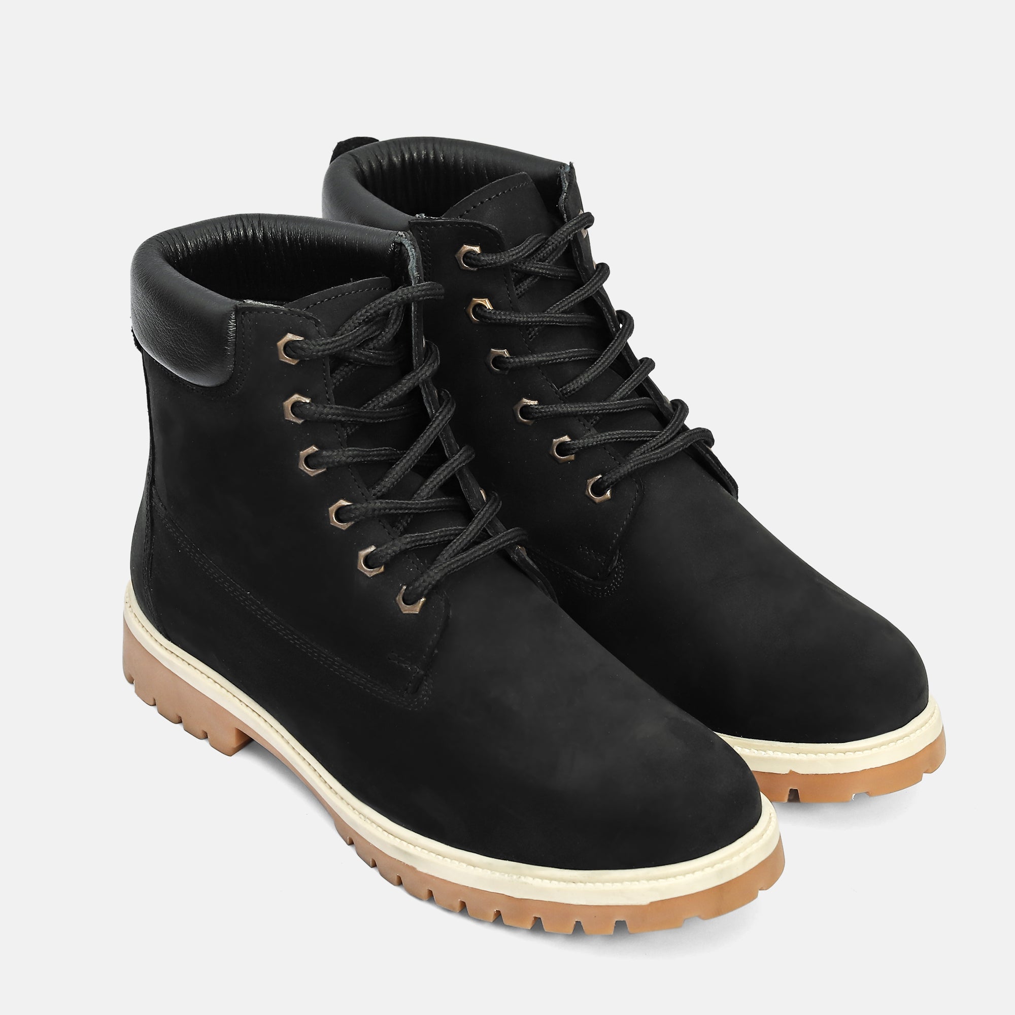 Combat Suede Leather Boots